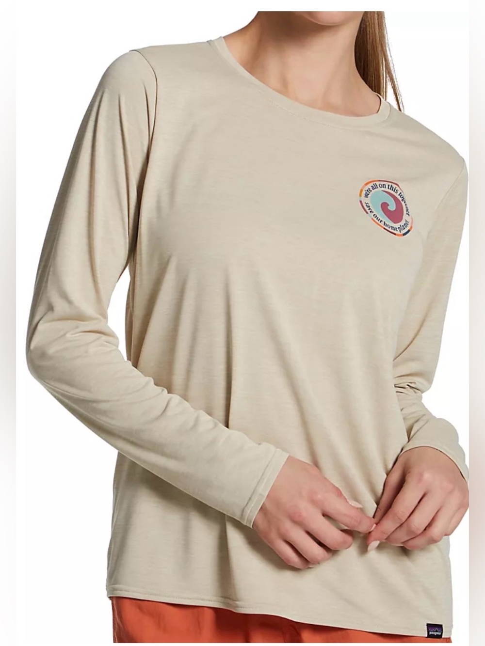 ⁠Patagonia Capilene Cool Daily Graphic Long Sleeve Shirt Unity Fitz Pumice XXS⁠